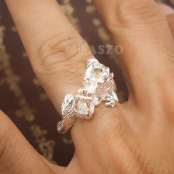 แหวนมังกร แหวนเงินแท้รูปมังกร แหวนปรับขนาดได้ #7