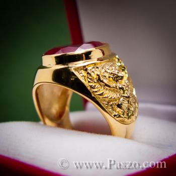 แหวนทับทิม แหวนทอง90 ลายพญาครุฑ #6