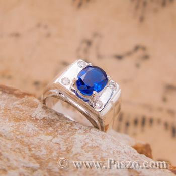 แหวนผู้ชาย แหวนผู้ชายไพลิน พลอยสีน้ำเงิน #6