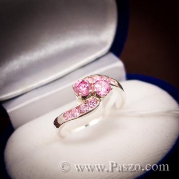 แหวนพลอยสีชมพู pink topaz #2