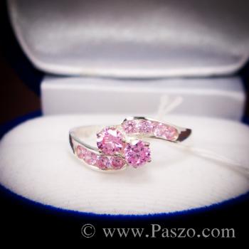 แหวนพลอยสีชมพู pink topaz #4