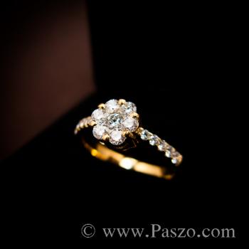 แหวนเพชร แหวนทองแท้ แหวนดอกพิกุล #2