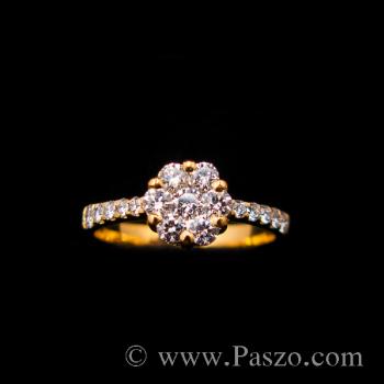 แหวนเพชร แหวนทองแท้ แหวนดอกพิกุล #8