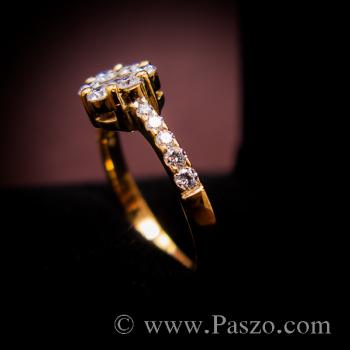 แหวนเพชร แหวนทองแท้ แหวนดอกพิกุล #3