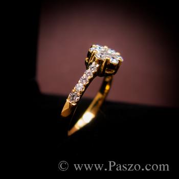 แหวนเพชร แหวนทองแท้ แหวนดอกพิกุล #4