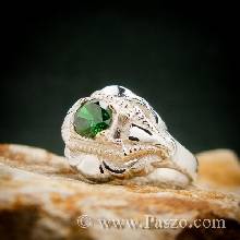 แหวนมรกต แหวนเงินแท้ แหวนพลอยสีเขียว