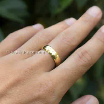 แหวนทองชุบ แหวนเกลี้ยง บ่าแหวนตะไบเฉียง #3