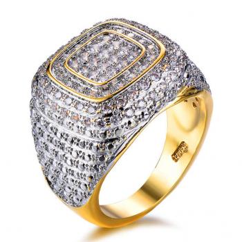 แหวนเพชร แหวนผู้ชาย แหวนทองชุบ #1