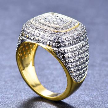 แหวนเพชร แหวนผู้ชาย แหวนทองชุบ #3