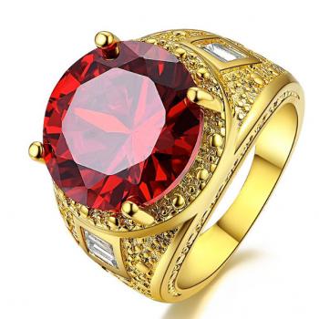 แหวนพลอยโกเมน พลอยสีแดง แหวนผู้ชาย #1