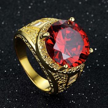 แหวนพลอยโกเมน พลอยสีแดง แหวนผู้ชาย #3
