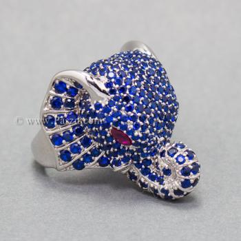 แหวนช้าง แหวนพลอยไพลิน พลอยสีน้ำเงิน #1