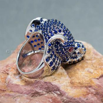 แหวนช้าง แหวนพลอยไพลิน พลอยสีน้ำเงิน #3