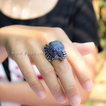 แหวนช้าง แหวนพลอยไพลิน พลอยสีน้ำเงิน #8