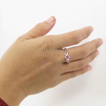 แหวนพลอยสีชมพู แหวนโทพาซสีชมพู PinkTopaz #6