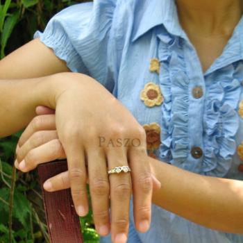แหวนเพชร แหวนหัวใจ แหวนทองชุบ #4