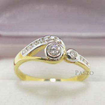 แหวนเพชร แหวนดวงตา แหวนทองชุบ #1