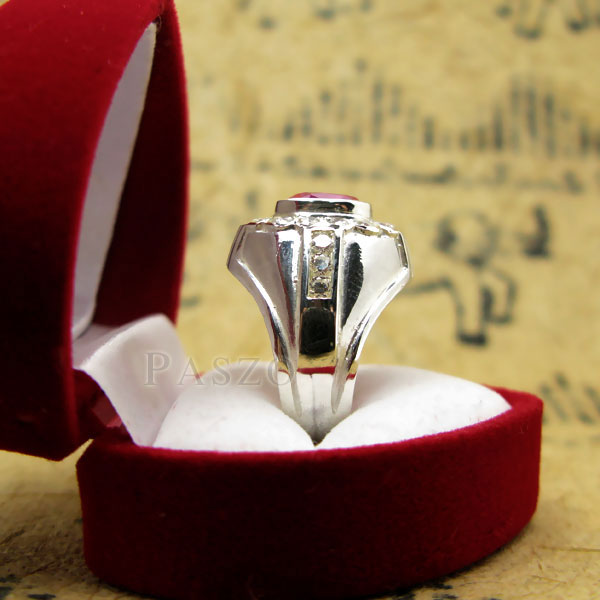 แหวนทับทิม แหวนเงินผู้ชาย แหวนทับทิมผู้ชาย #4