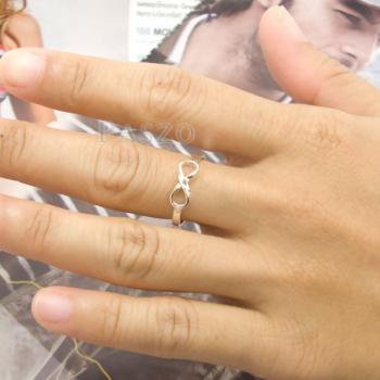แหวนอินฟินิตี้ แหวนเงินแท้ 925 #6