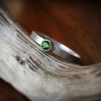 แหวนพลอยเขียว แหวนเงินแท้ พลอยมรกต #2