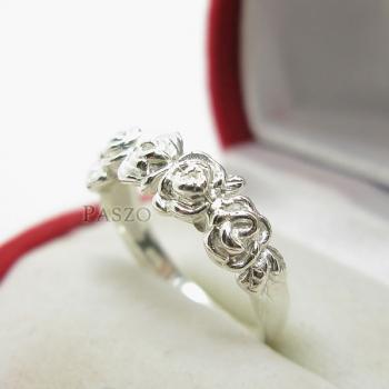 แหวนกุหลาบ แหวนมงกุฏดอกกุหลาบ แหวนเงินแท้ #3
