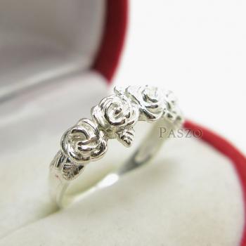 แหวนกุหลาบ แหวนมงกุฏดอกกุหลาบ แหวนเงินแท้ #4