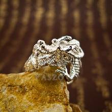 แหวนมังกร แหวนเงินแท้รูปมังกร แหวนปรับขนาดได้ ฟรีไซต์