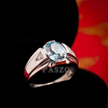 แหวนแห่งแสง แหวนพลอยอะความารีน แหวนผู้ชาย #5