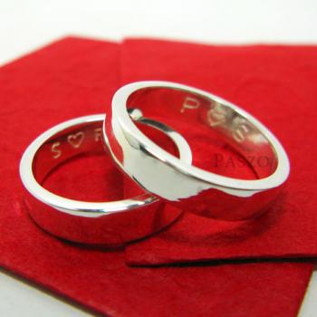 แหวนคู่รัก แหวนเกลี้ยง แหวนหน้าเรียบ #1