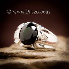แหวนแห่งแสง แหวนนิลผู้ชาย แหวนผู้ชายเงินแท้ พลอยสีดำ แหวนพลอยผู้ชาย นิลแท้ บ่าฝังเพชร แหวนผู้ชาย