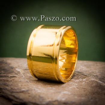 แหวนทองเกลี้ยง แหวนกว้าง12มิล แหวนทองแท้ #1