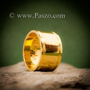 แหวนทองเกลี้ยง แหวนกว้าง12มิล แหวนทองแท้ #5