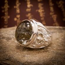 แหวนแก้วขนเหล็ก แหวนผู้ชายเงินแท้ แหวนพญาครุฑ แหวนโป่งข่าม แก้วขนเหล็ก แหวนผู้ชาย