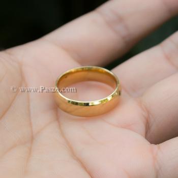 แหวนทองชุบ แหวนเกลี้ยง บ่าแหวนตะไบเฉียง #4