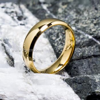 แหวนทองชุบ แหวนเกลี้ยง บ่าแหวนตะไบเฉียง #5