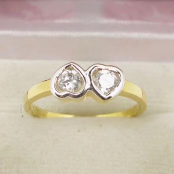 แหวนเพชร รูปหัวใจ แหวนทอง5 #3