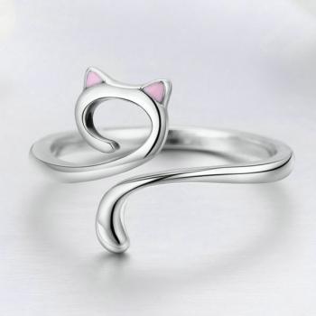 แหวนแมว แหวนปรับขนาดได้ แหวนเงิน #3