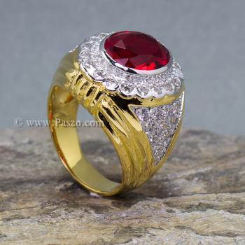 แหวนผู้ชาย พลอยสีแดง ทับทิม #4
