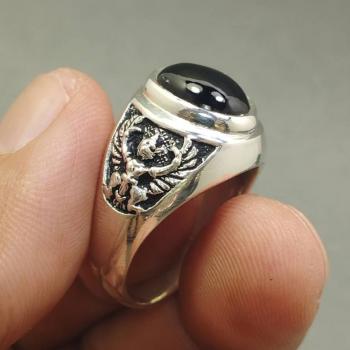 แหวนครุฑ แหวนนิลผู้ชาย แหวนรุ่นเล็ก #1