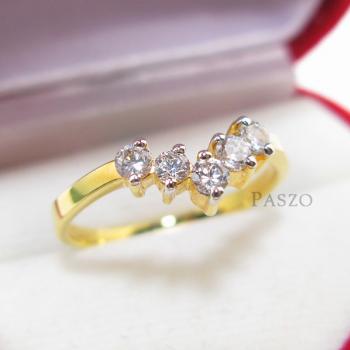แหวนเพชร แหวนมงกุฎ แหวนทองชุบ #1