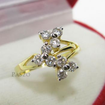 แหวนดอกลำดวน แหวนเพชร แหวนทองชุบ #1