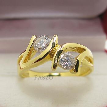 แหวนเพชร แหวนพลอยคู่ แหวนทองชุบ #1