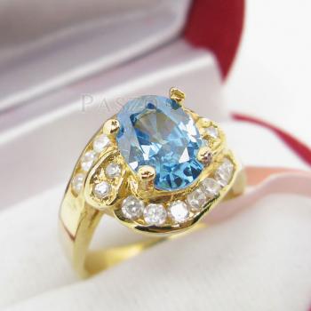 แหวนพลอยสีฟ้า blue topaz #4