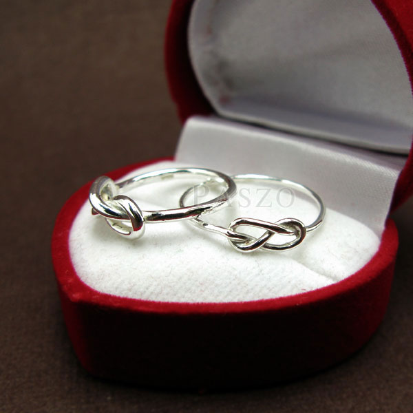 ชุดแหวนคู่รัก แหวนเงินคู่ แหวนแห่งรักนิรันด์ #6