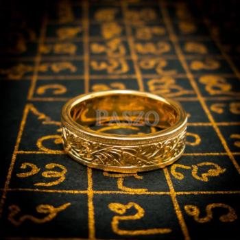 แหวนทองเกลี้ยง แหวนลายไทย แหวนทองแท้ #8