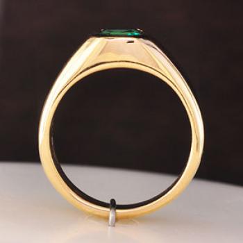 แหวนพลอยโมรา พลอยสี่เหลี่ยม แหวนผู้ชายทองแท้ #2