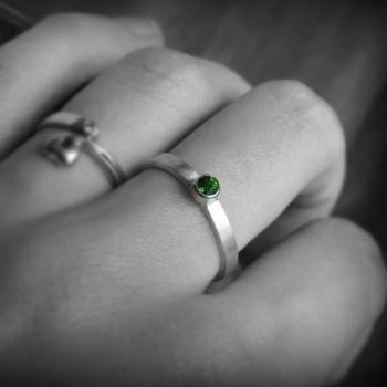 แหวนพลอยเขียว แหวนเงินแท้ พลอยมรกต #4