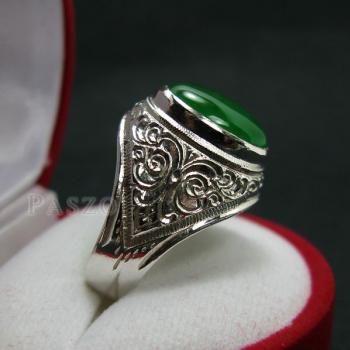 แหวนหยก แหวนผู้ชาย แหวนแกะลายไทย #3