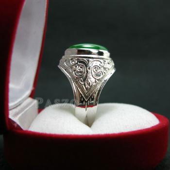 แหวนหยก แหวนผู้ชาย แหวนแกะลายไทย #5