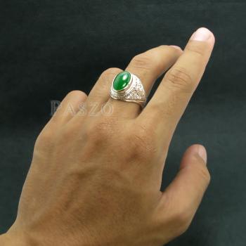 แหวนหยก แหวนผู้ชาย แหวนแกะลายไทย #7